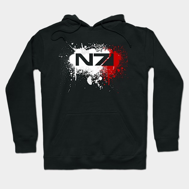 Splatter N7 Hoodie by Draygin82